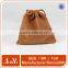 custom size brown velvet drawstring pouch packaging glass bottle