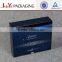 Foldable blue gear insert custom clothing window box see through gift boxes