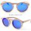 Butterfly Shape Grain Wood Frame Sunglasses