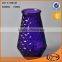 Colored glass flowerpot glass pot with handle glass vase for garden use