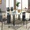 Z621-3 cheap price black leather high back dining chairs