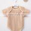 Summer 100% cotton plain short sleeve printed toddle rompers baby body suit