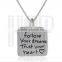 2016 jewelry trends women alloy silver custom tag necklace with star pendant