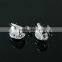 zircon gold stud cz earrings