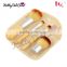 4pcs wooden eco friendly makeup brushes with bag