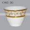 Ceramic golden coffee cup set