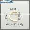 19.2mm real gold plated D ring for handbag