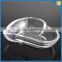 LXHY-P016 Heart shape clear decorative glass plate