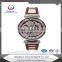 Unique Design Long Band Diamond Inset Fashion Brass Watch