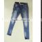 New beaded decoration jeans pent with heavy monkey wash