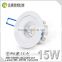 New Design Cutout 83mm Lens CE RoHS CCT Adjustable LED Downlight CCT 2700K Dimmable COB 15W LED Downlight