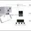 Remote control RGBWA 5 in 1 wireless dmx led slim par light