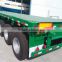 Factory direct sale 3 axles 20ft 40ft container platform flatbed semi trailer/truck trailer/shipping container trailers for sale