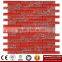 IMARK Red Color Crystal Glass Mosaic Tiles with Ice Crackle Mosaic Tiles for Wall Backsplash Code IVG8-055