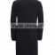 2014 new style 100% cashmere classic black custom winter coats