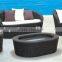 modern design white garden furniture, outdoor rattan sofa