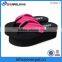 customer logo customized logo popular ladies wedge flip flops
