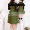 New arrival fashional red and green family clothing set