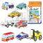 Cartoon Bus Puzzle Toys / Paper 3D Puzzle Car