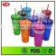 20 oz double wall plastic travel tumbler with bling