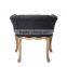 American style wooden bar stool outdoor curved back chair