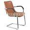 Styling leater visitor chair /stackable chair/reception chair /chromed chair /computer chair