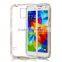 Soft tpu armor cover for samsung galaxy s5 transparent tpu pc frame case cover