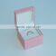 Luxury custom made pink jewelry boxes with sleeve and velvet lining