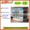 LC-780 3 front glass door walk in wheels milk display cooler