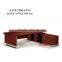 Antique style hot sale wood texture design office boss table from China furniture