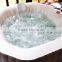 Portable cheapest inflatable spa pool square tub with high quality spa heater