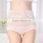 Sexy lace high-waisted belly underwear, buttock carried bamboo fiber big yards panties