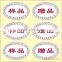 Professional factory hot sale round transparent labels self-adhesive label stickers