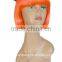 Halloween Festival wigs for Kids with Horn,yellow party wigs