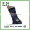 blue and black yarn doubling west wood words pattern cotton sports socks