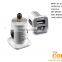 H2 two USB port car charger,2 port car charger,cheap car usb charger,Auto Charger