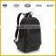 black PU leather travel leisure backpack daypack