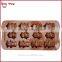 BT0101 New 12 Holes Robot Shape Silicone Chocolate Mould 12 Holes Robot Shape Ice Cub Container