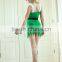 factory Cheap green dancing christmas with belt for women sexy santa clause costume for adults
