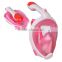 Full Face Snorkel Mask Larger Viewing Foldable Snorkeling Mask with Anti-fog and Anti-leak Technology