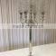 Glass Votive Candelabra Centerpiece, Gold Candelabra For Wedding Decoration