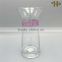 Cheap clear glass flower vases with diamond decoration