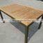 patio furniture outdoor rattan teakwood dining table top