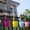 Assorted Color Decorative Metal Iron Flower Pot Hanging Balcony Garden Planter