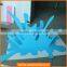 attractive custom decorative fashion blue pvc water splash
