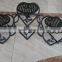 2016 wholesale indoor 3 pots iron flooring flower stand