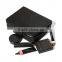 Black pu leather designer makeup bag with professional