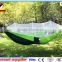 Hot Popular Amazon Wholesale Outdoor Parachute Nylon Mosquito Net Hammock- Portable Camping Hammock with Mosquito Netting
