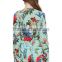 2016 Fashion designs romper deep v neck flower printed beach adult rompers