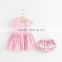 Korean version of strap dress + underwear 2 pcs of baby clothes 2 years old
